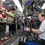 John O' Sullivan demonstrates to one of the groups of delagates that visited his dairy farm at Lisduff, Whitechurch, Co. Cork as part of the ICAR 2012 Conference which was held in Cork and hosted by the ICBF.
PIC: DOL